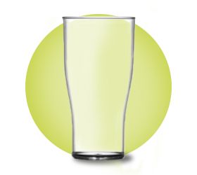 Beer Pint and Half Pints Glasses Polystyrene Beer Pint and Half Pints Glasses Polystyrene